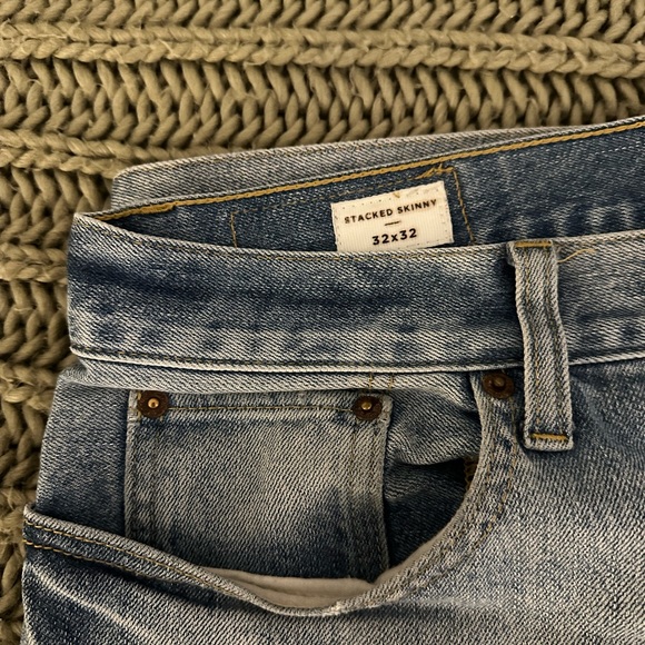 Men’s PACSUN 32w x 32l Skinny/Stacked Jeans in blue/indigo - Picture 2 of 8